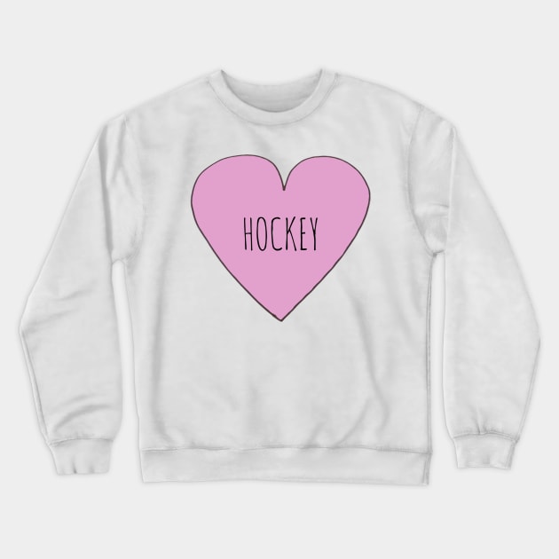 Love Hockey Crewneck Sweatshirt by wanungara